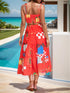 'Tropixie' Spaghetti Strap Top and Skirt Set - Celes Fashion